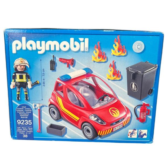 Playmobil Firefighter W/ Car City Action 9235 *SEALED* - Picture 1 of 4